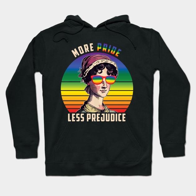 LGBT Ally Gay Pride  More Pride Less Prejudice Hoodie by marisamegan8av